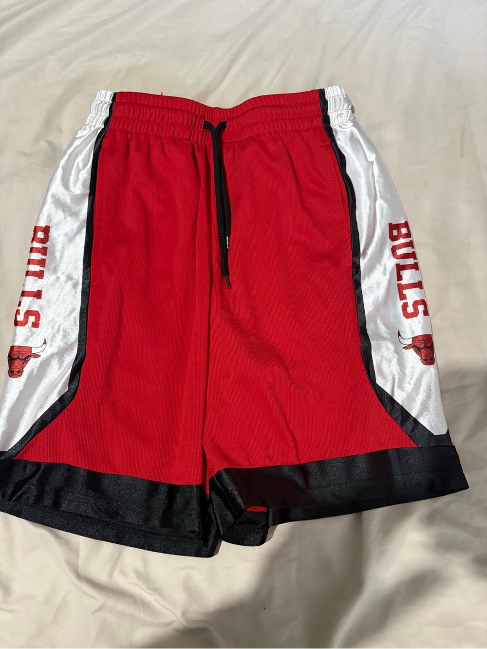 NBA Red Bulls Basketball Shorts with White Side Panels